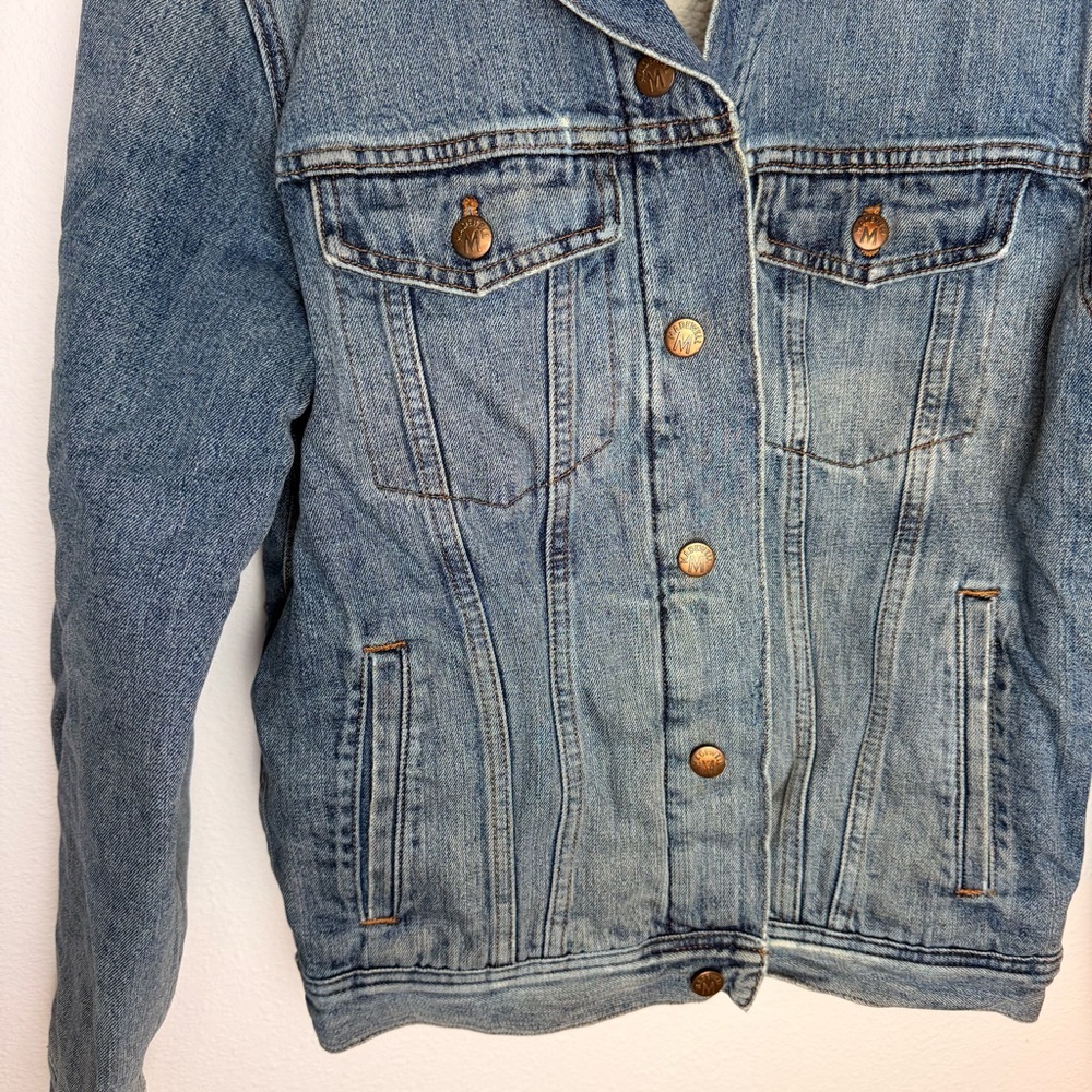 Madewell Men’s Sherpa Classic Jean Jacket Medium - Picture 10 of 16